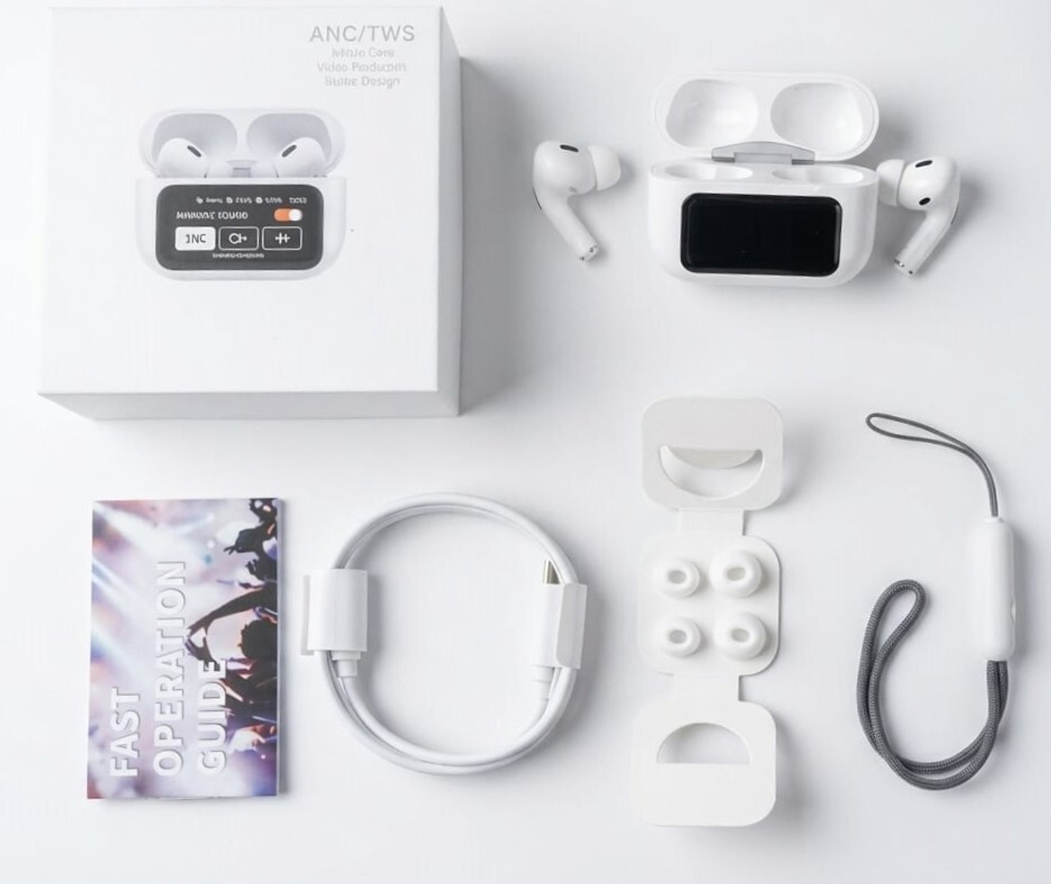 Image of lavionline Touch TWS Earbuds with 13mm Drivers, ANC Ear Buds Bluetooth