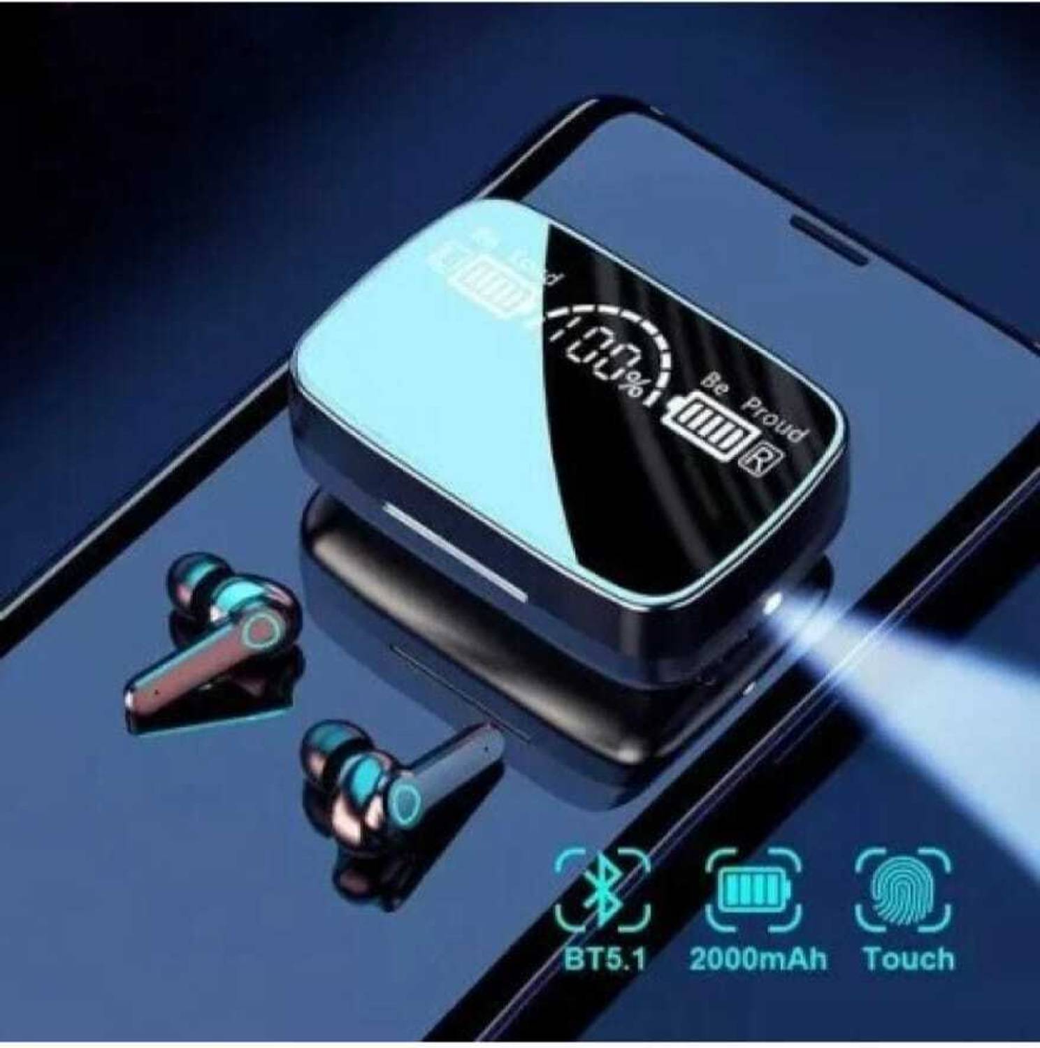 Clubics M19: Compact Earbud Bliss Bluetooth Headset (Black, True