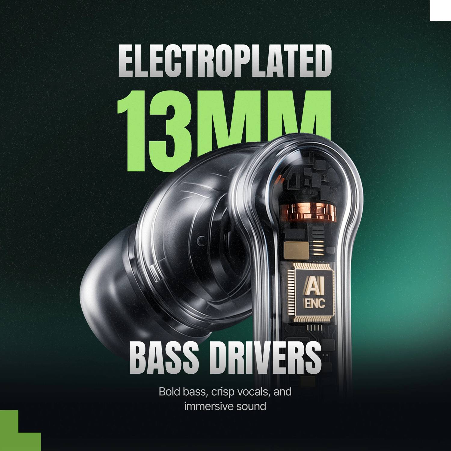 Mivi Duopods Horizon AI-ENC 60hrs 13mm Drivers - Image 4