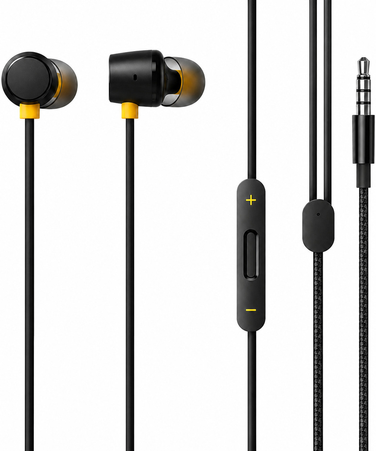 Image of Delionz Original Wired Buds 2 Earphone Black 3.5mm Wired
