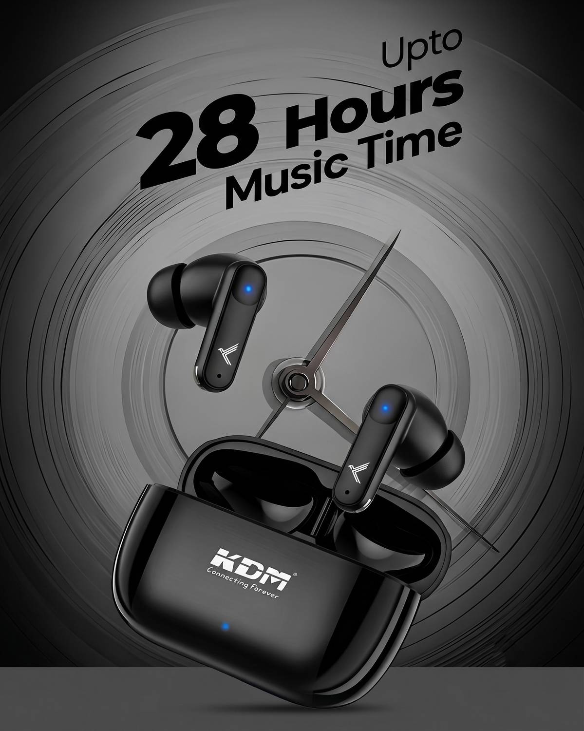 KDM W3 Jiyo Pods BT Version 6.0 28-Hour Playtime 250mAh - Image 4