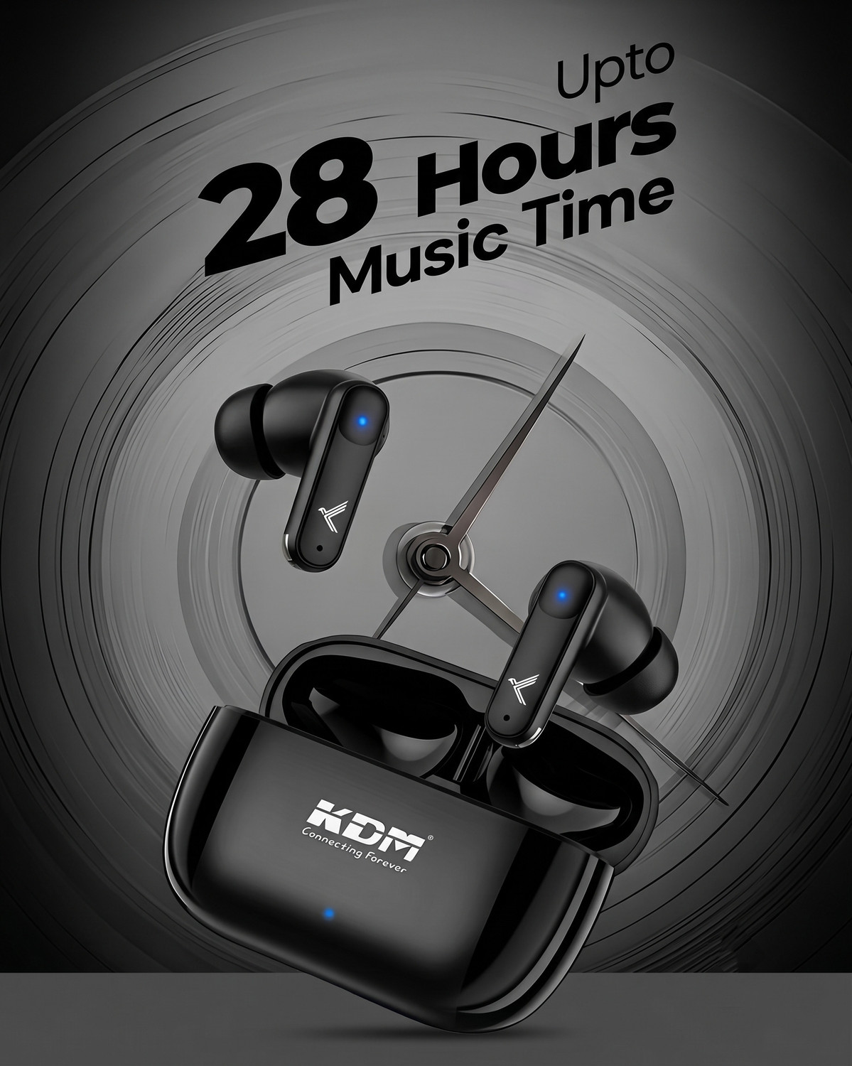 Image of KDM W3 Jiyo Pods BT Version 6.0 The Songs Will Play For 28 Hours 250mAh Battery Bluetooth