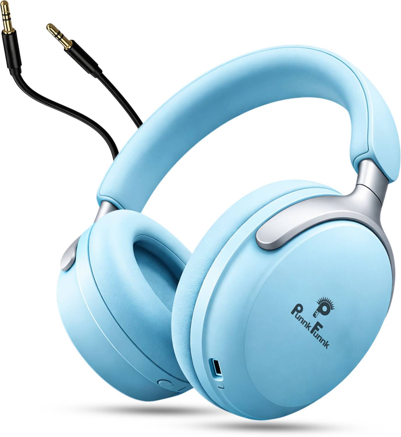 PunnkFunnk Bass Headphone with 48H Playtime, Low Latency up to 40
