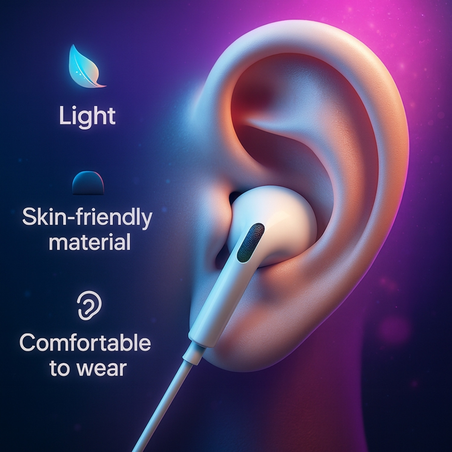 Image of ModishOmbre Bass Fit Pro Type C earphones with mic | ENC | clear sound | durable design Wired