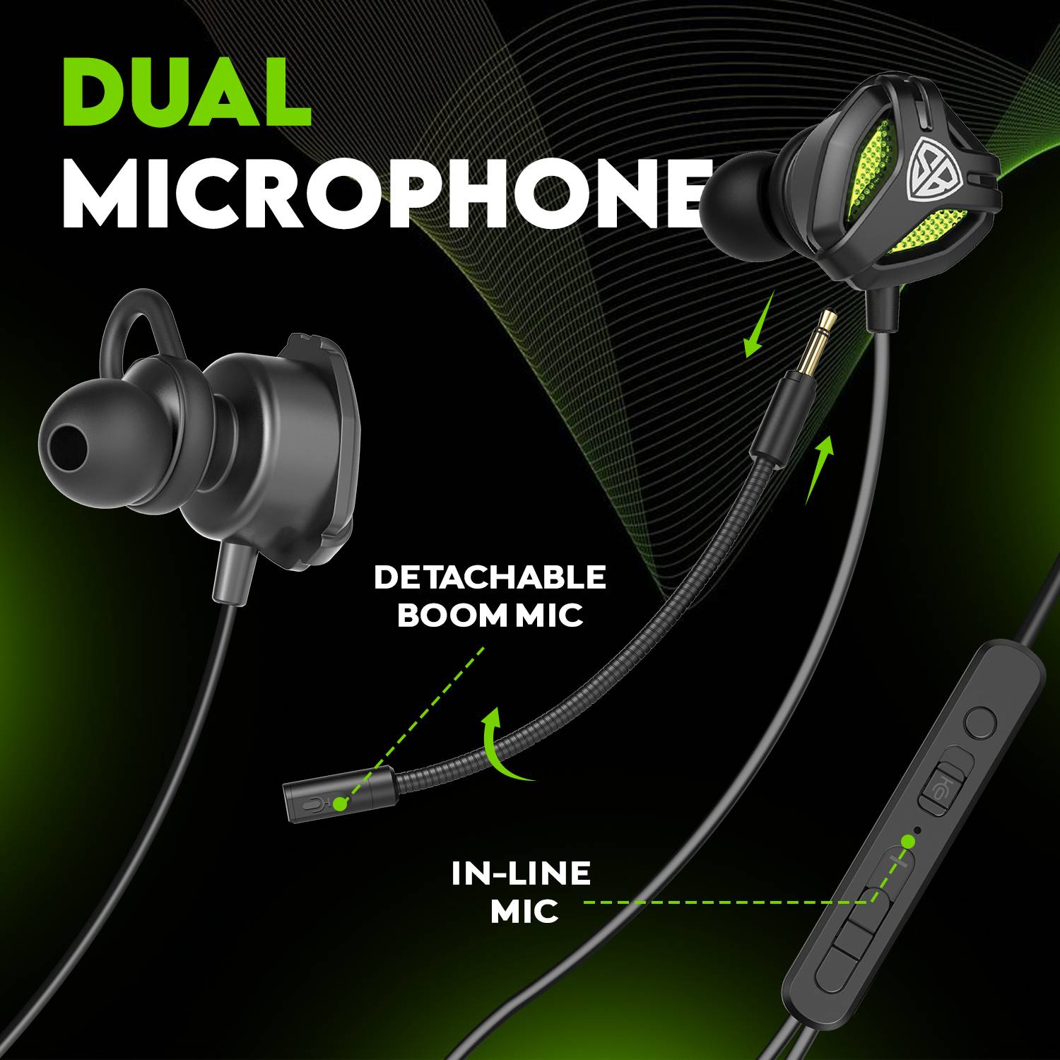 SpinBot BattleBudz C10 Type-C Gaming Earphones - Image 2