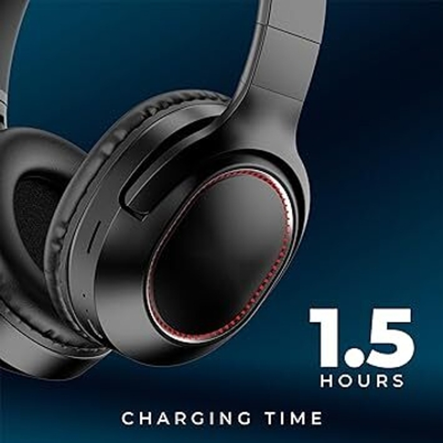 Image of SHAMS CL-790 Hush Wireless Bluetooth Over Ear Headphones, BT Version 5.3, Playtime Bluetooth