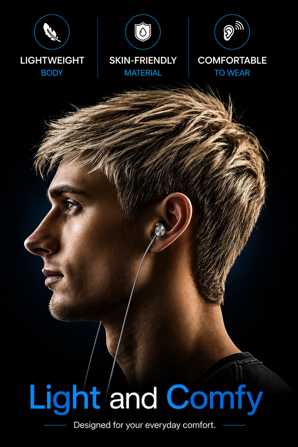 Image of PROWARP Type-C Wired Earphones with Super HD Sound, Deep Bass, Built-in Microphone Wired
