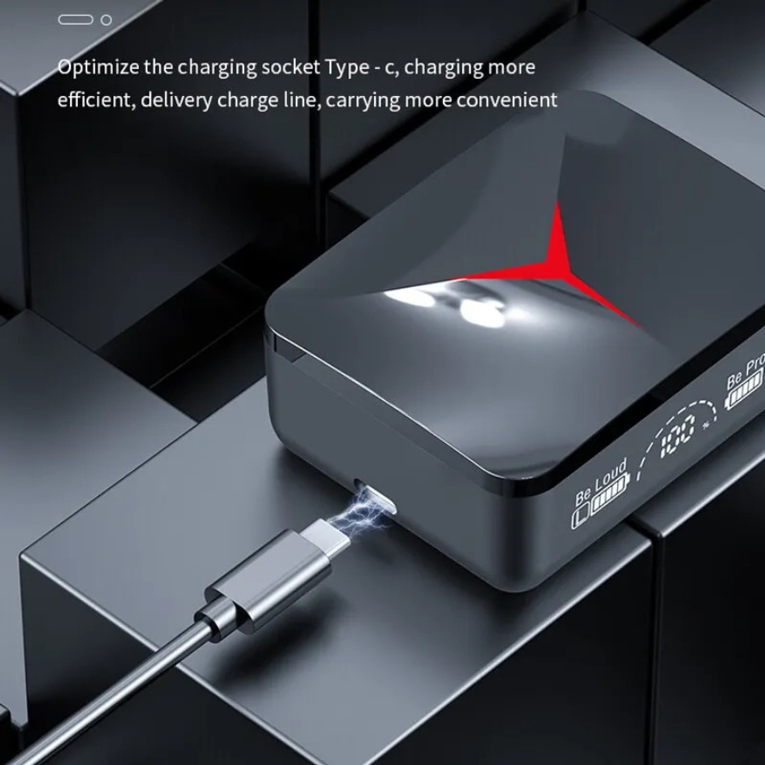 Image of YAROH E65 M90 Pro Gaming TWS Bluetooth Earbuds with Power Bank: Mobile Headset Bluetooth