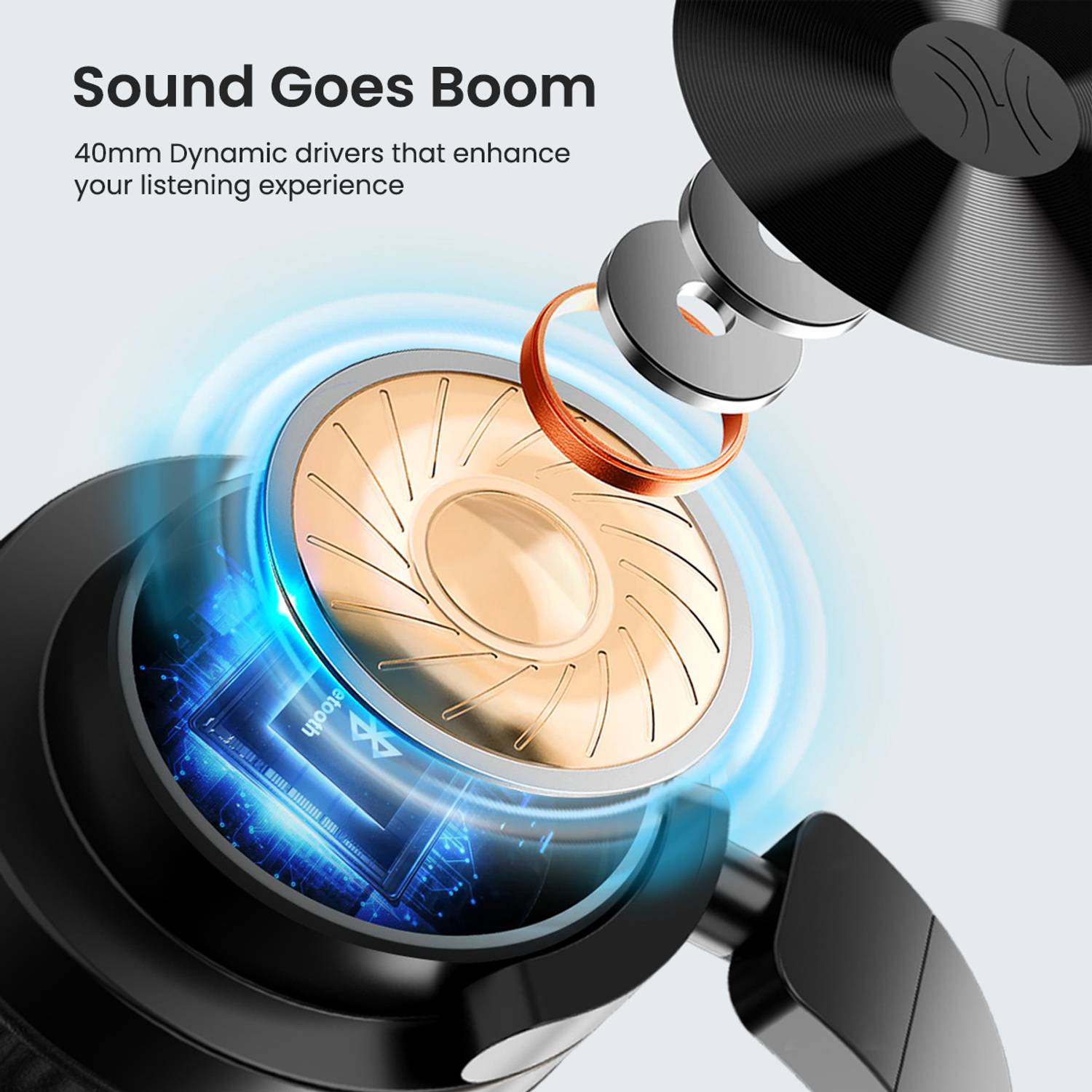 Portronics Muffs M2 Bluetooth Headphones - Image 5