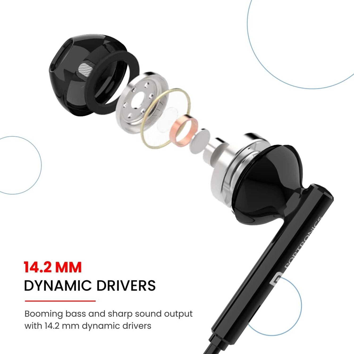 Image of Portronics Harmonics Z5 Wireless Neckband Bluetooth