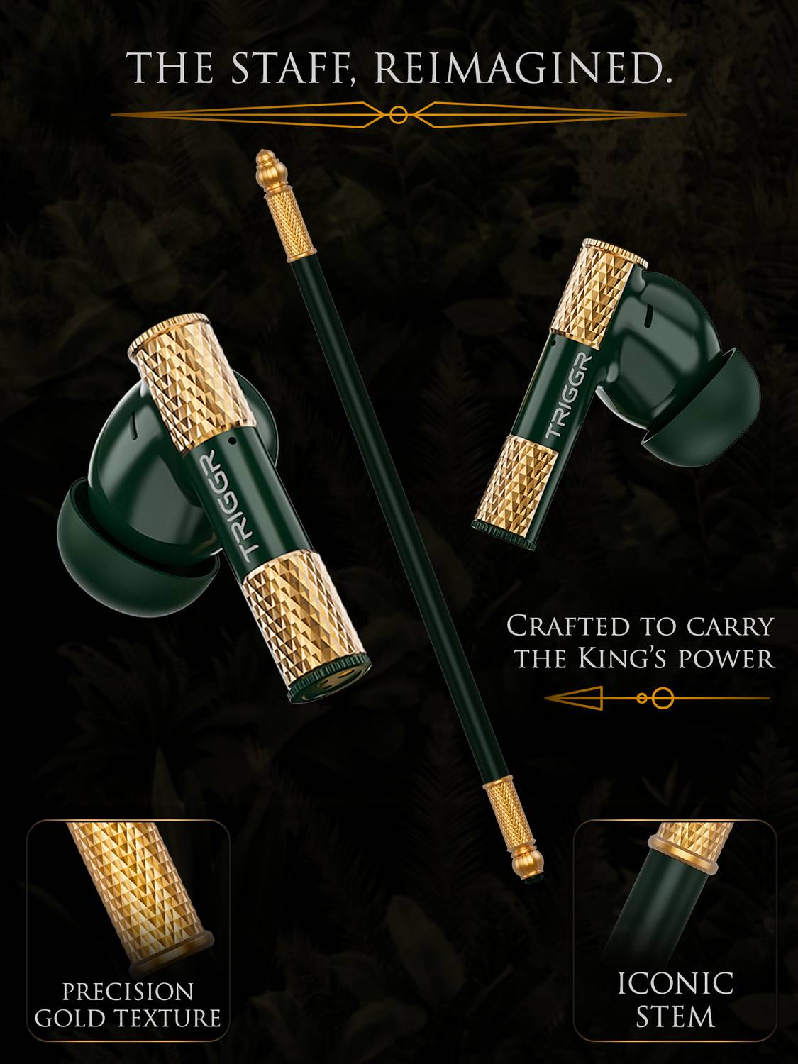TRIGGR Wukong 35dB ANC Bluetooth Earphones - Image 5