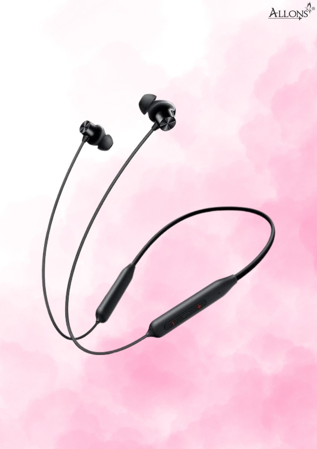 Image of allons Bullet X2AI Noise Cancellation Fast Charge,48H Bluetooth Neckband Deep Bass Z44 Bluetooth Headset (Black, In the Ear)