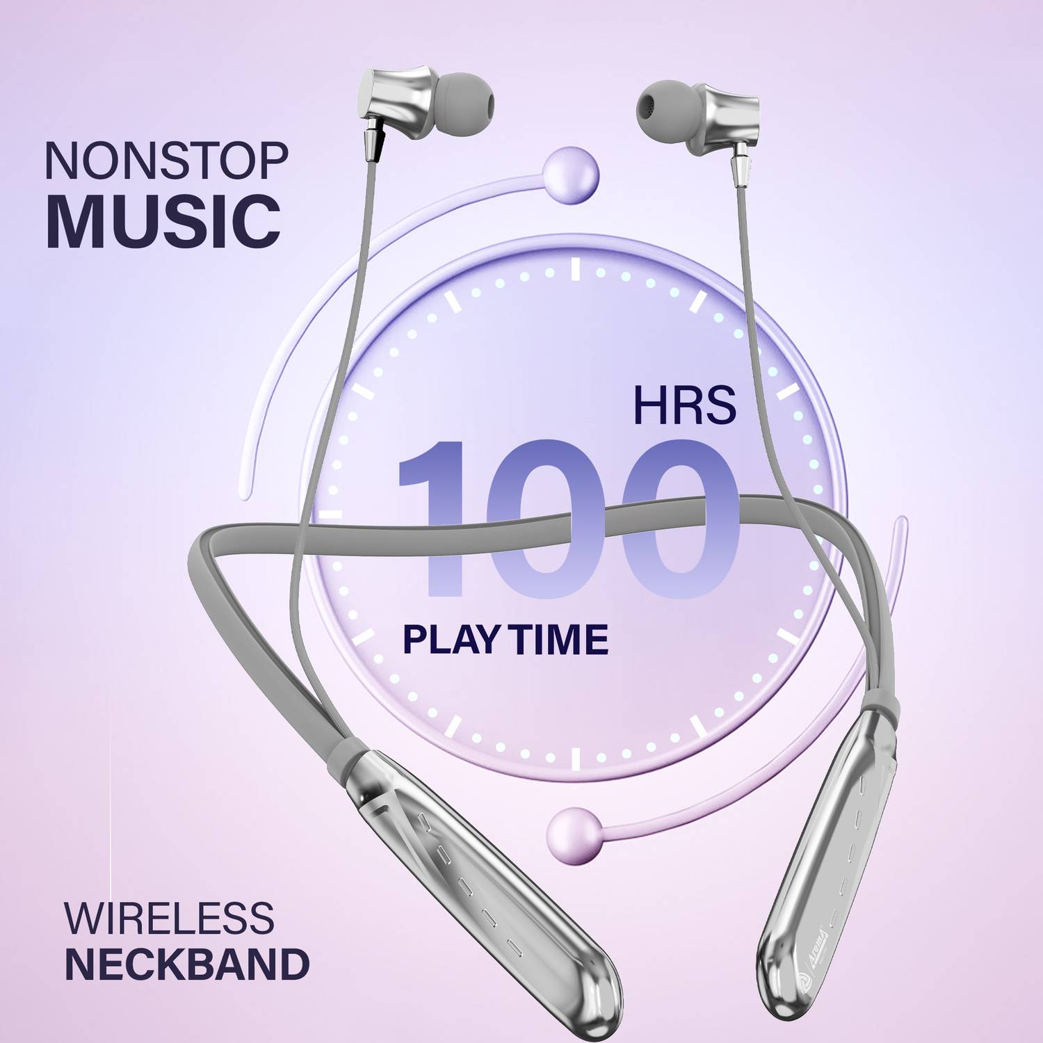 Aroma NB119 Titanium Pro Neckband Bluetooth - Image 2