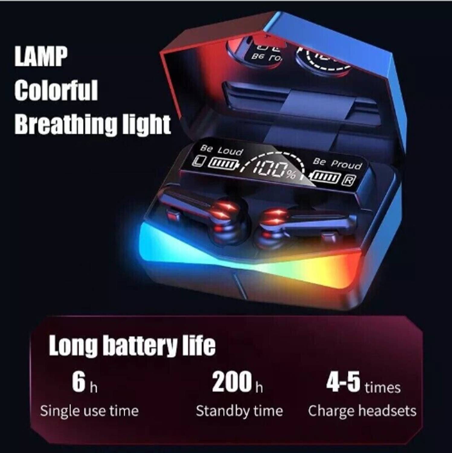 YAROH M28 DeepBass Pro Bluetooth Earbuds - Image 3