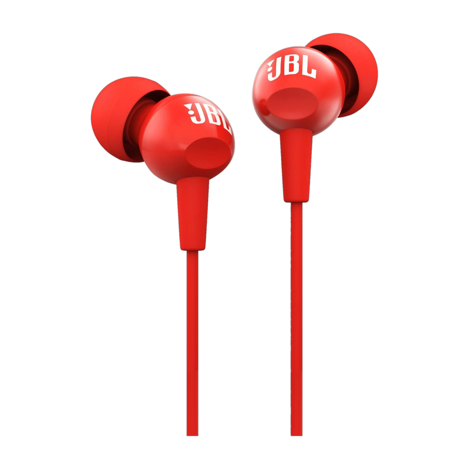 JBL C150SI Red Wired Earphones with Remote - Image 1