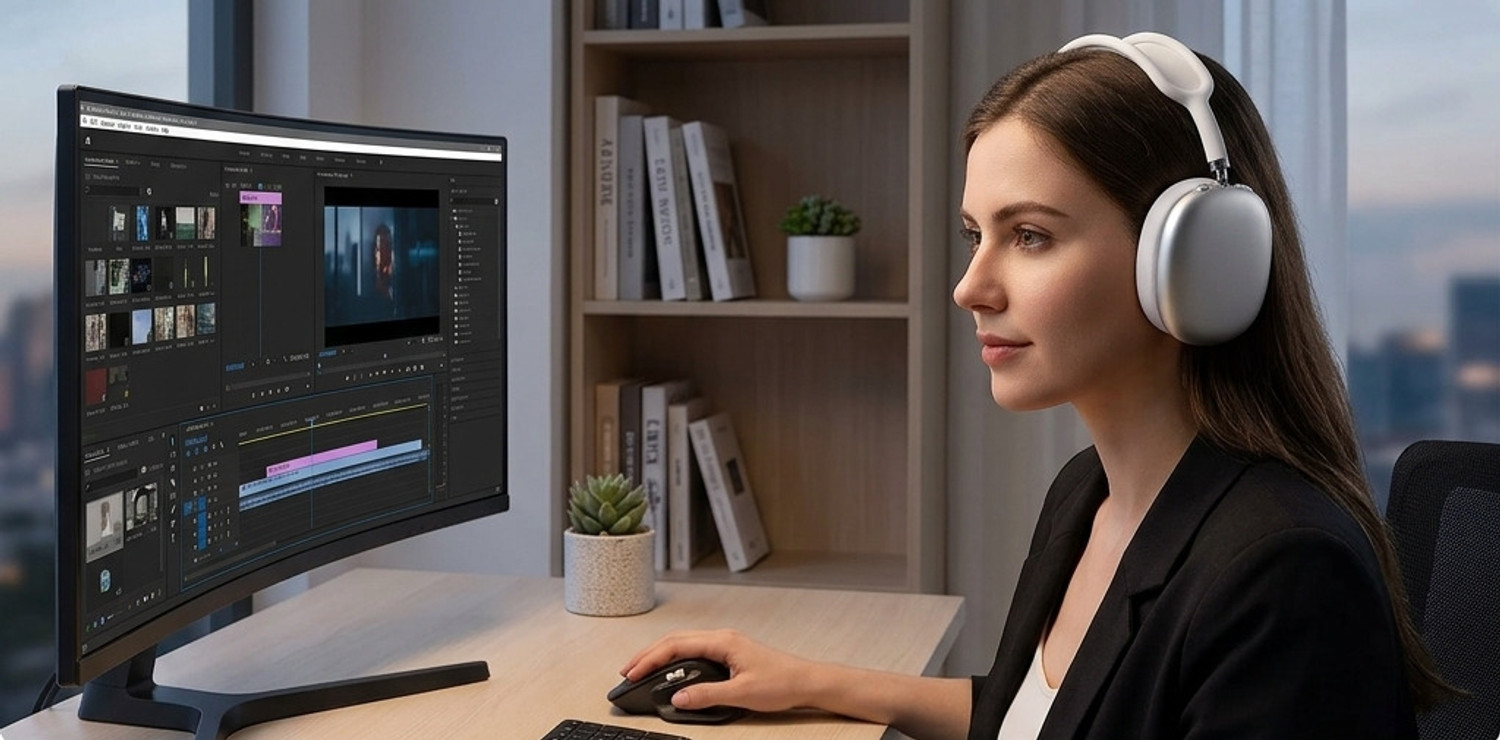 Image of RUHIZEN P9 Wireless Headphones, Bluetooth Noise Cancelling with Microphone Bluetooth