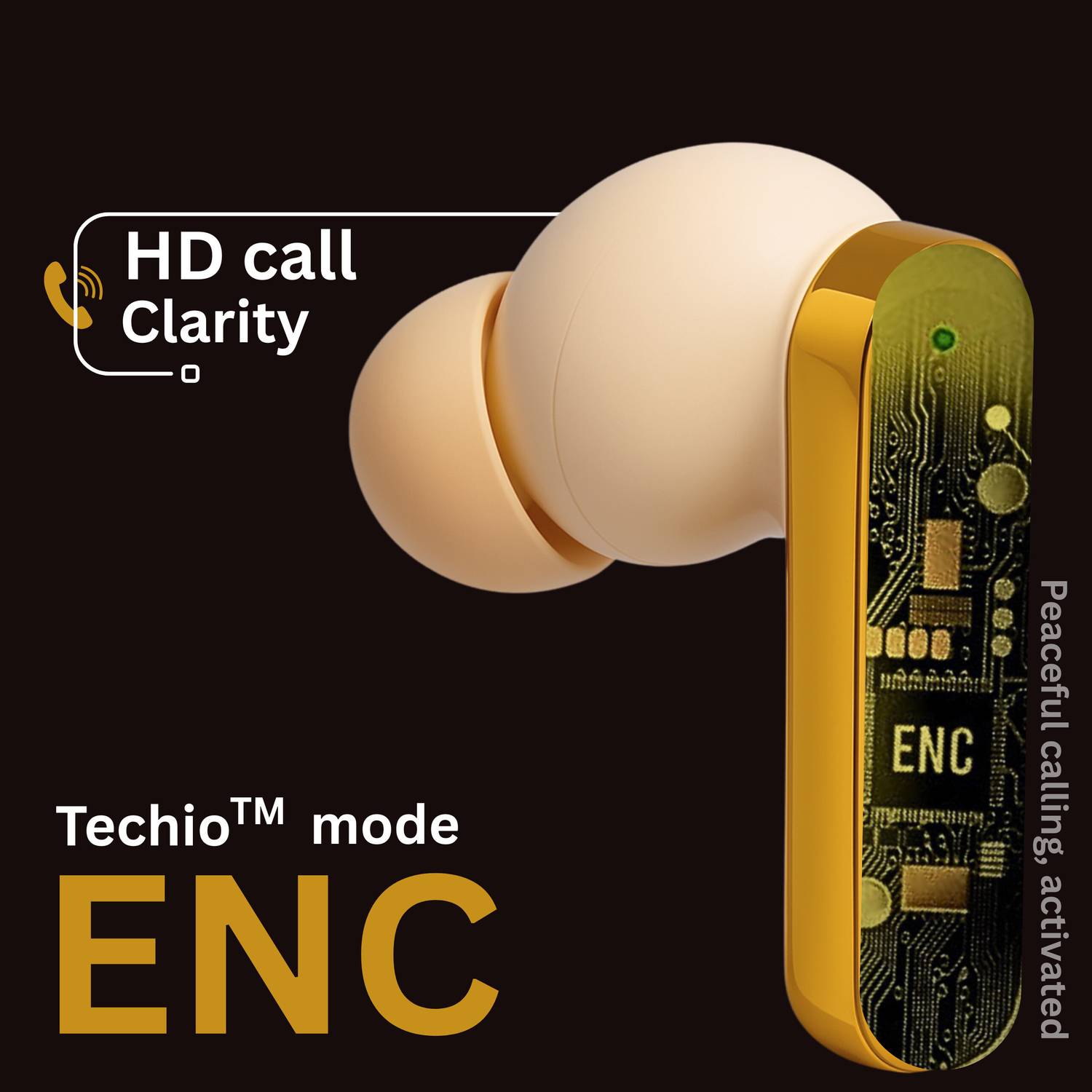 TECHIO Earbuds AN_3 with 40 Hours Battery - Image 3
