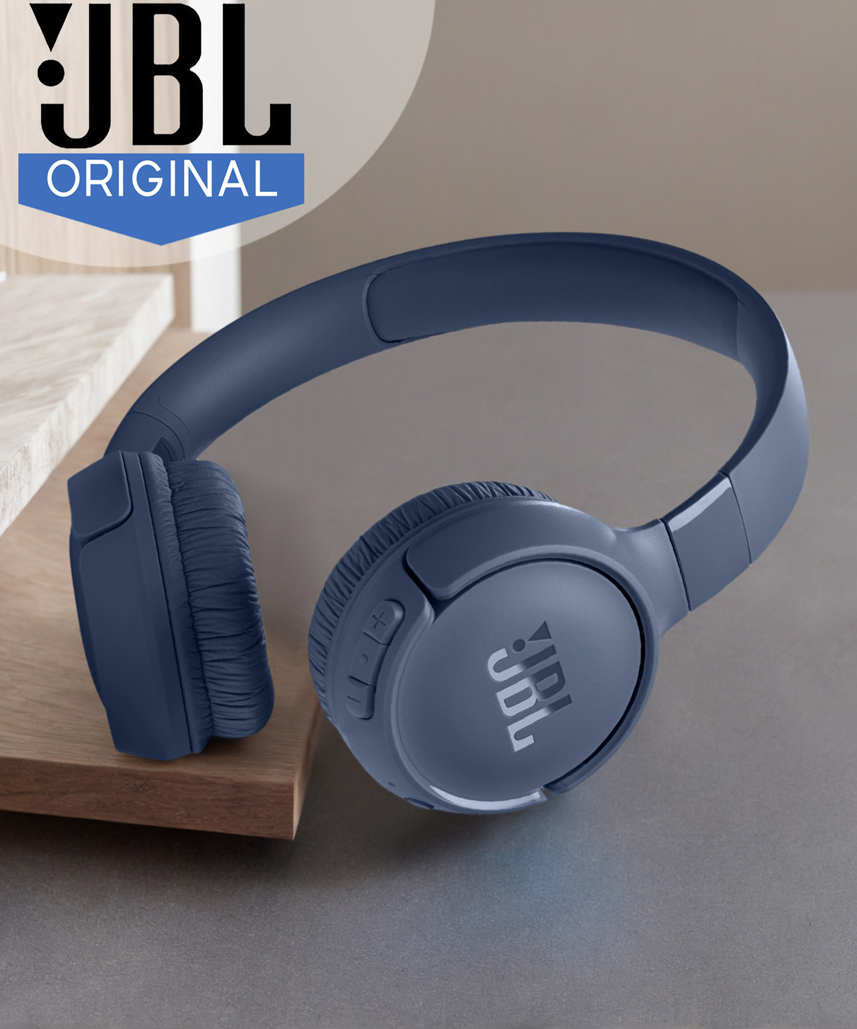 Image of JBL Tune 520 BT 57Hr Playtime, Pure Bass, Multi Connect Bluetooth Headset, BT 5.3LE Bluetooth