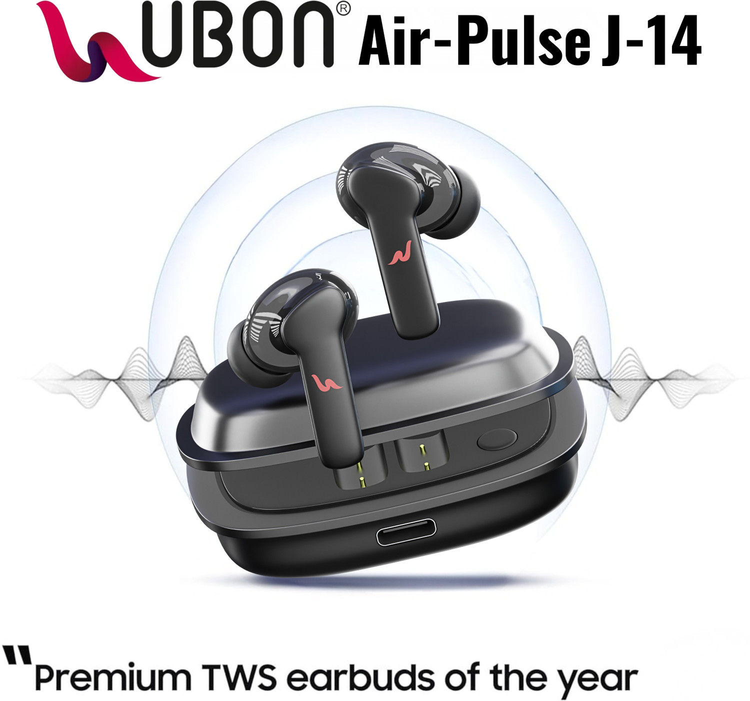 Image of electricbass anc bluetooth earbuds J-14 DLX With 50 hours of playtime Bluetooth