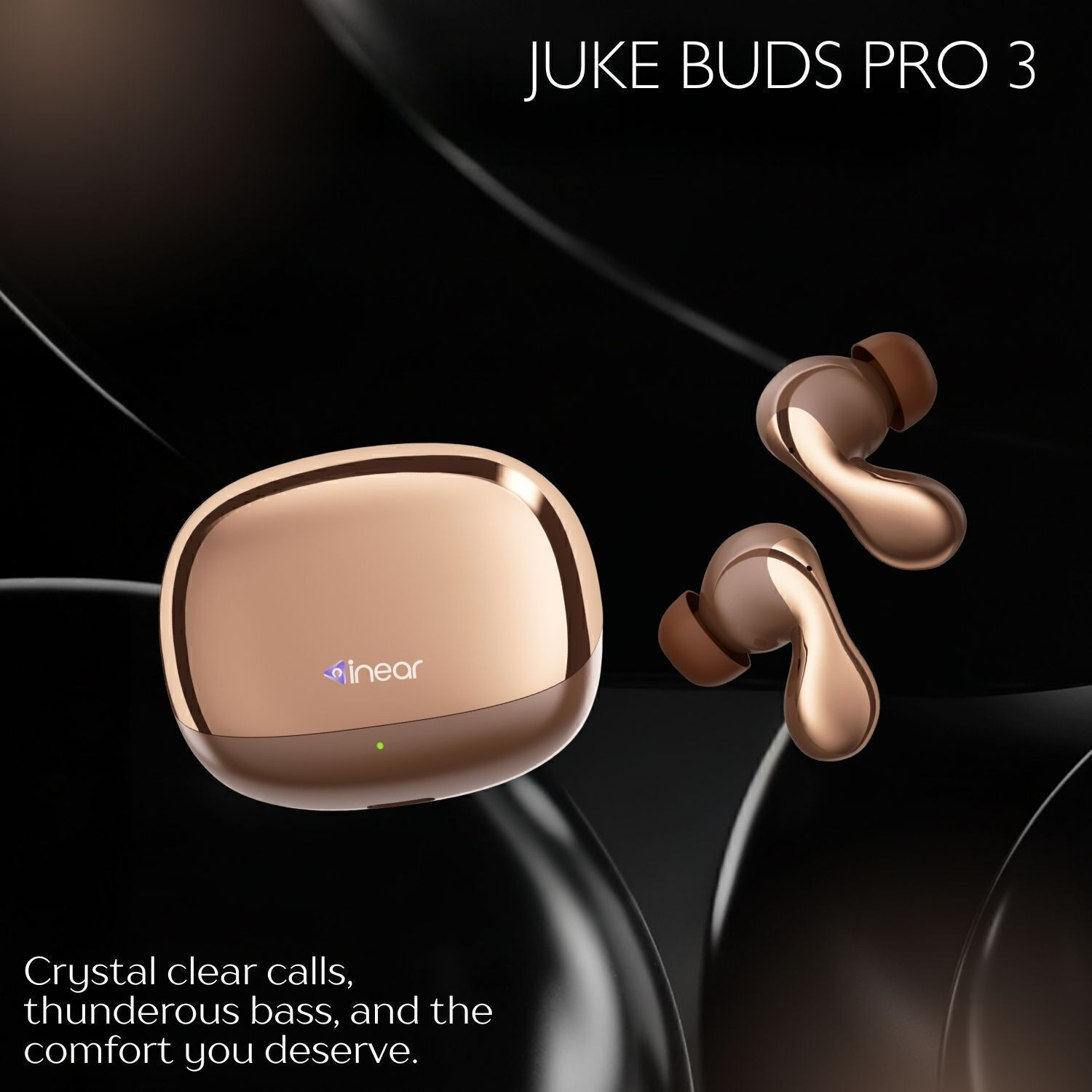 Image of inear Juke Buds Pro3 Wireless Earbuds Bluetooth V6.0 TWS Super Pods 10mm Driver Bass Bluetooth
