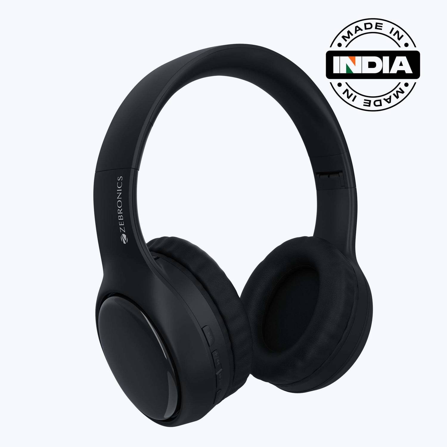 ZEBRONICS ZEB-Paradise Plus Bluetooth & Wired Headset (Black, Tru