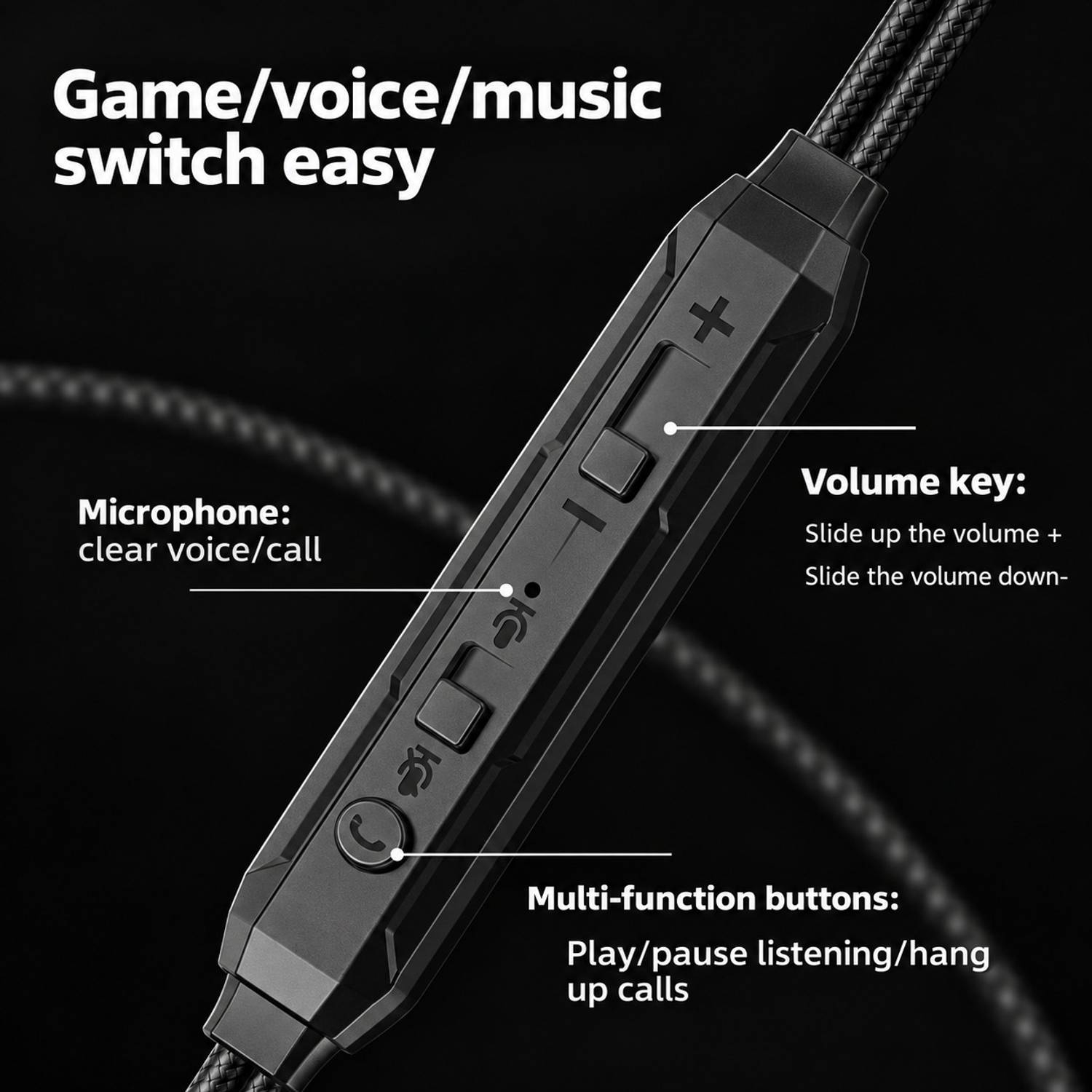 fire turtle GM30 Type-C Gaming Earphones - Image 5
