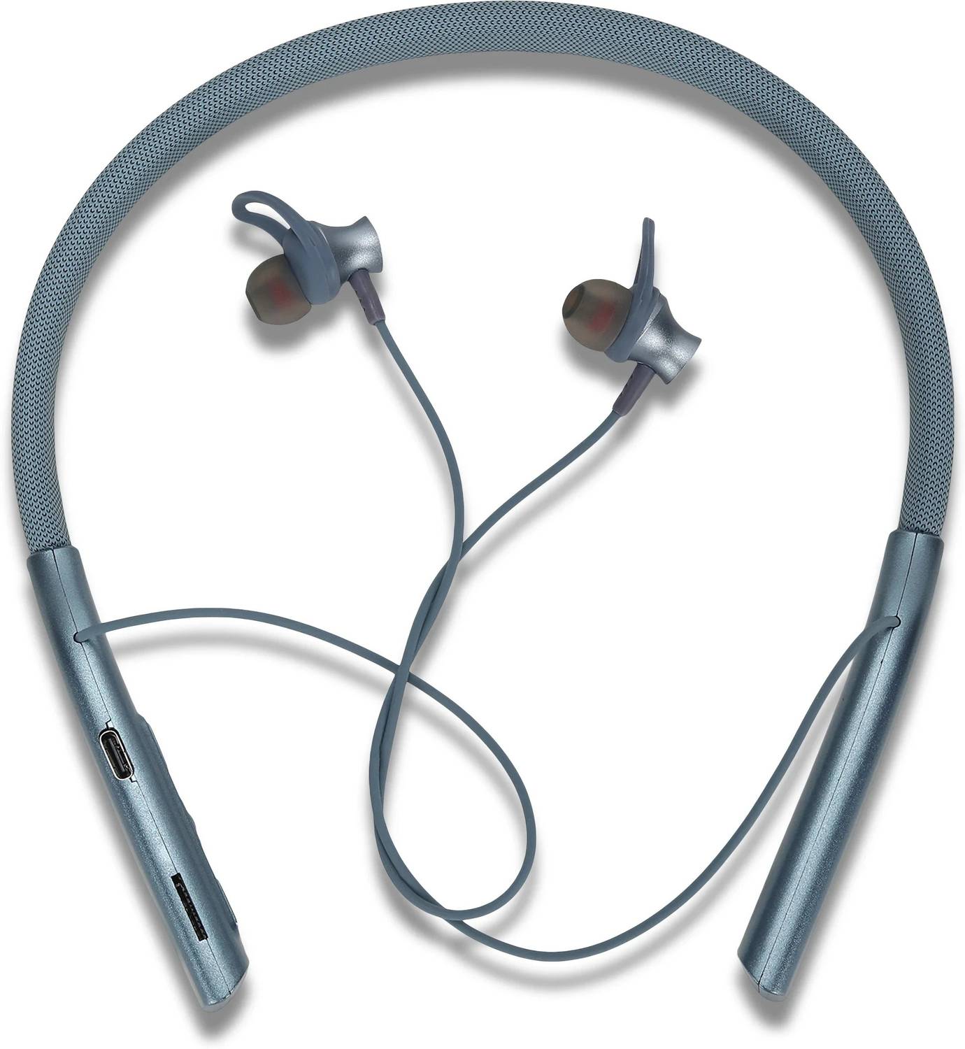 amaq INDAK Neckband|type C|SD card slot|synthetic leather cover|50 hours playtime. Bluetooth