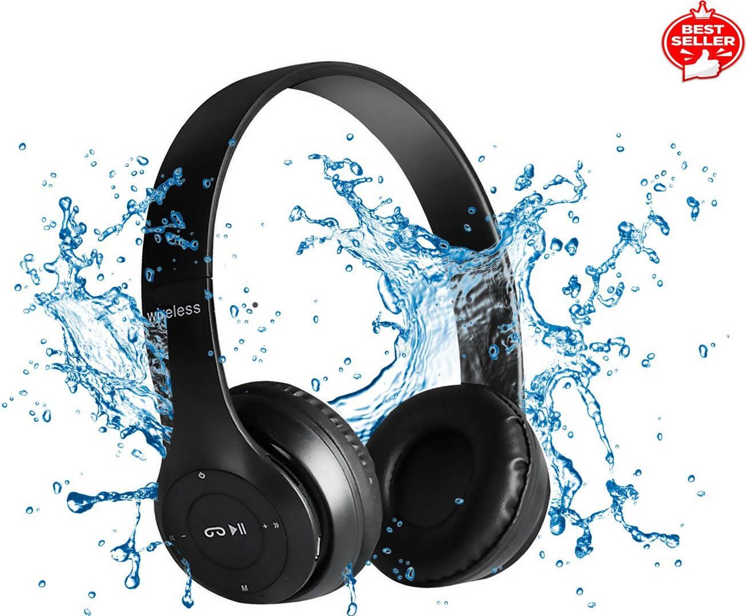 Worricow BEST BUY Wireless Bluetooth Headphone with Mic and FM SD