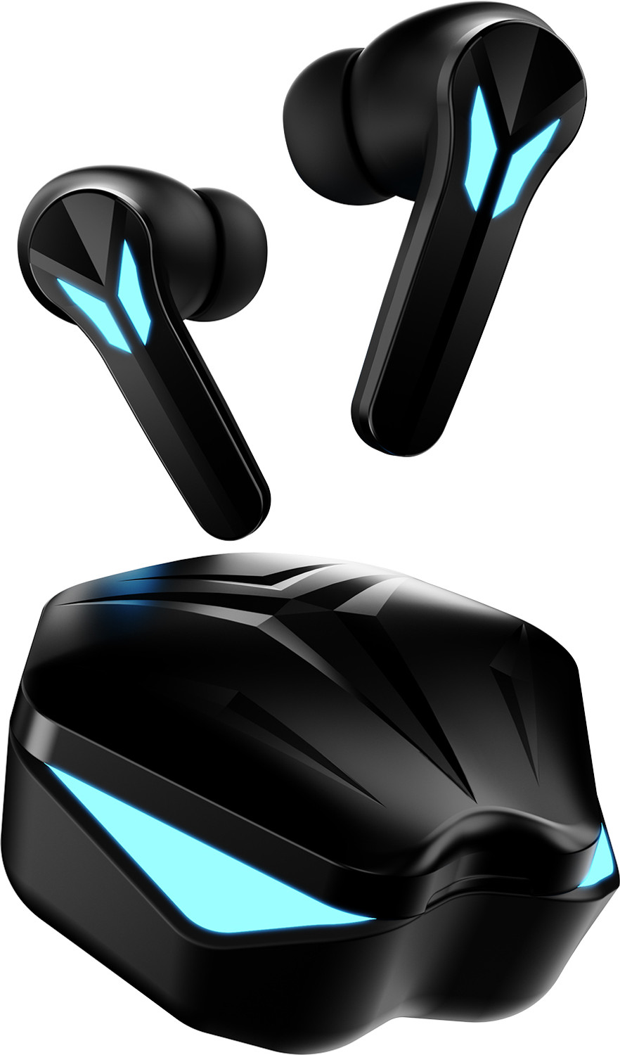 Image of Fire-Boltt Aero Shadow TWS Earbuds, RGB Lights Custom EQ Profile 50H Playtime Quad Mic ENC Bluetooth