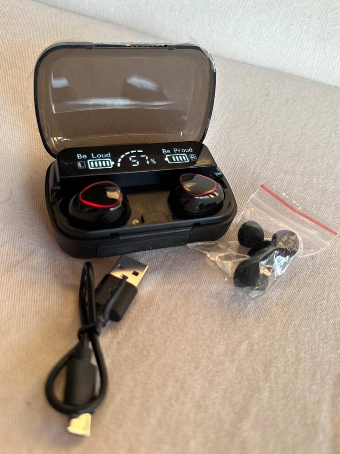 AANYA ENTERPRISES Plastic Press Stud Earbuds Case For ANDRIOD all device Bluetooth