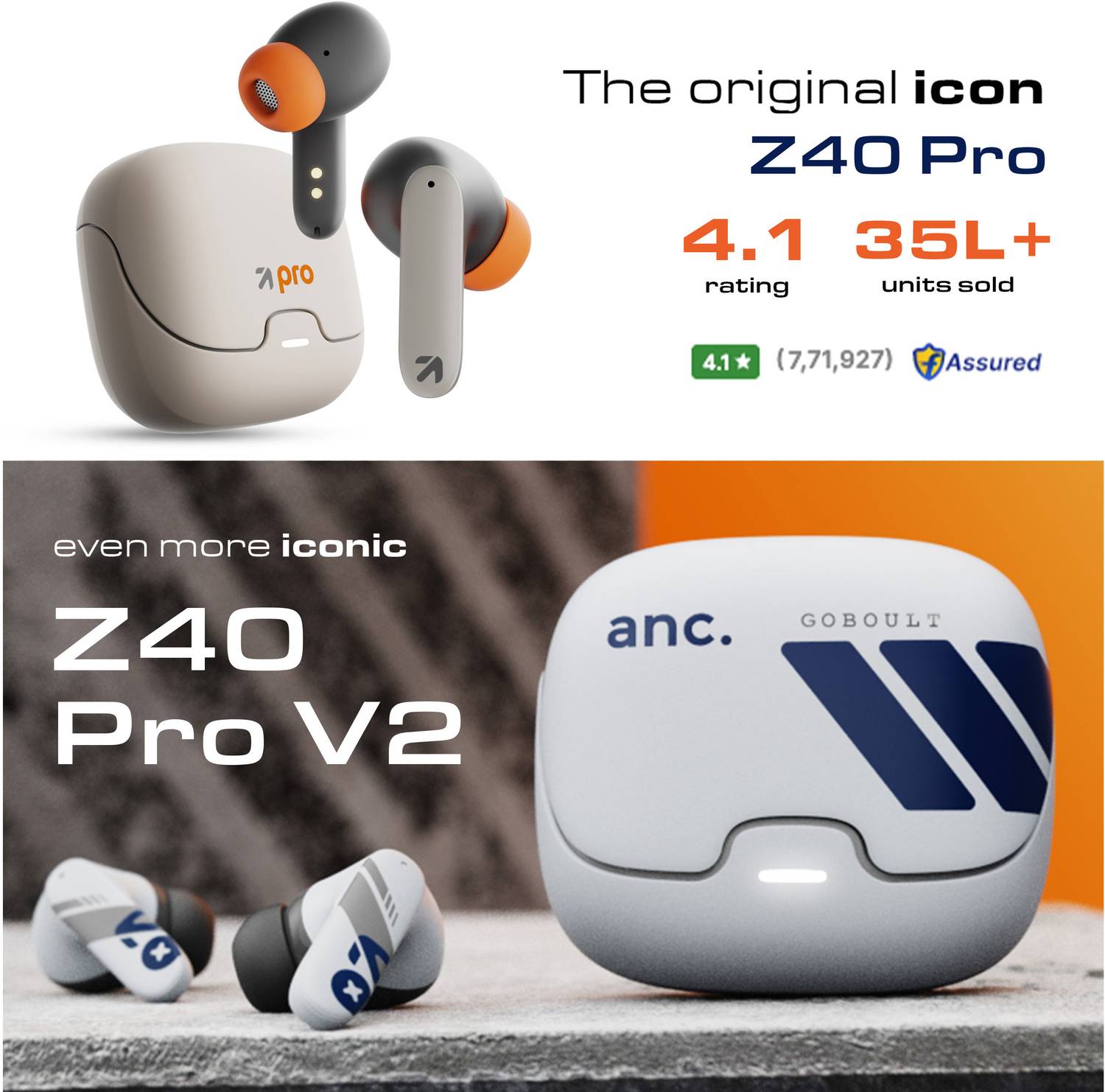 GOBOULT Z40 Pro v2.0 ANC Bluetooth Earbuds - Image 2