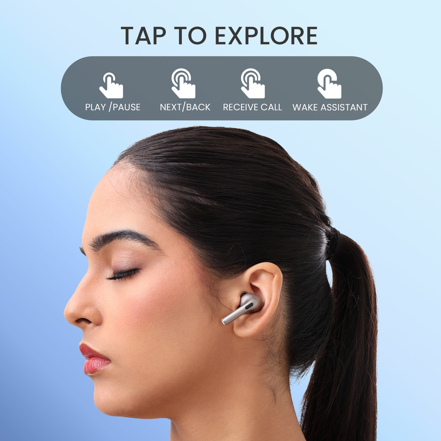 Image of MAGICZONE Master Earbuds, 4 Mic ENC, Hd Sound Quality With 48Hrs Battery Backup Bluetooth