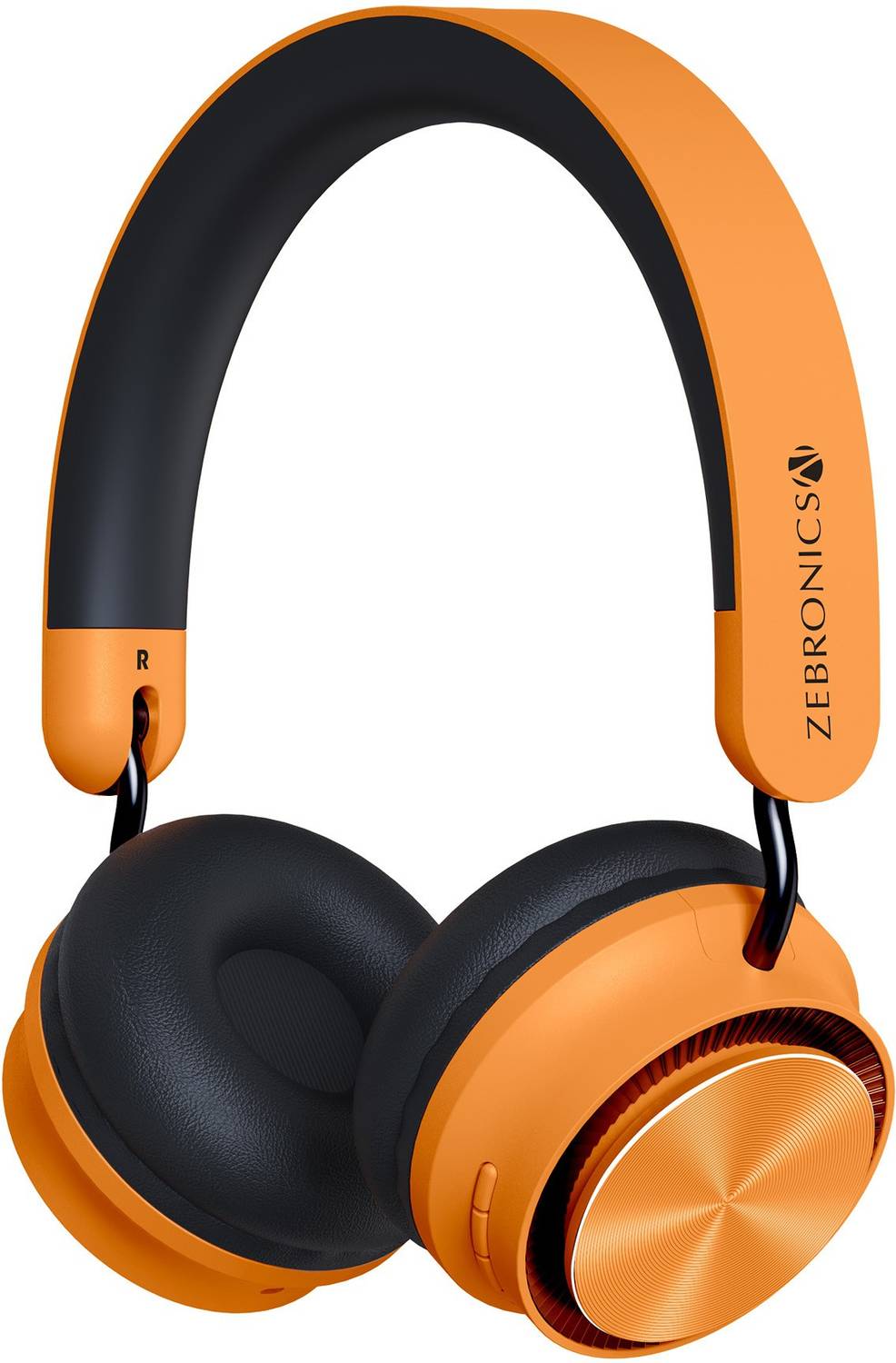 ZEBRONICS Zeb-Bang Pro Bluetooth Headset (Orange, On the Ear)