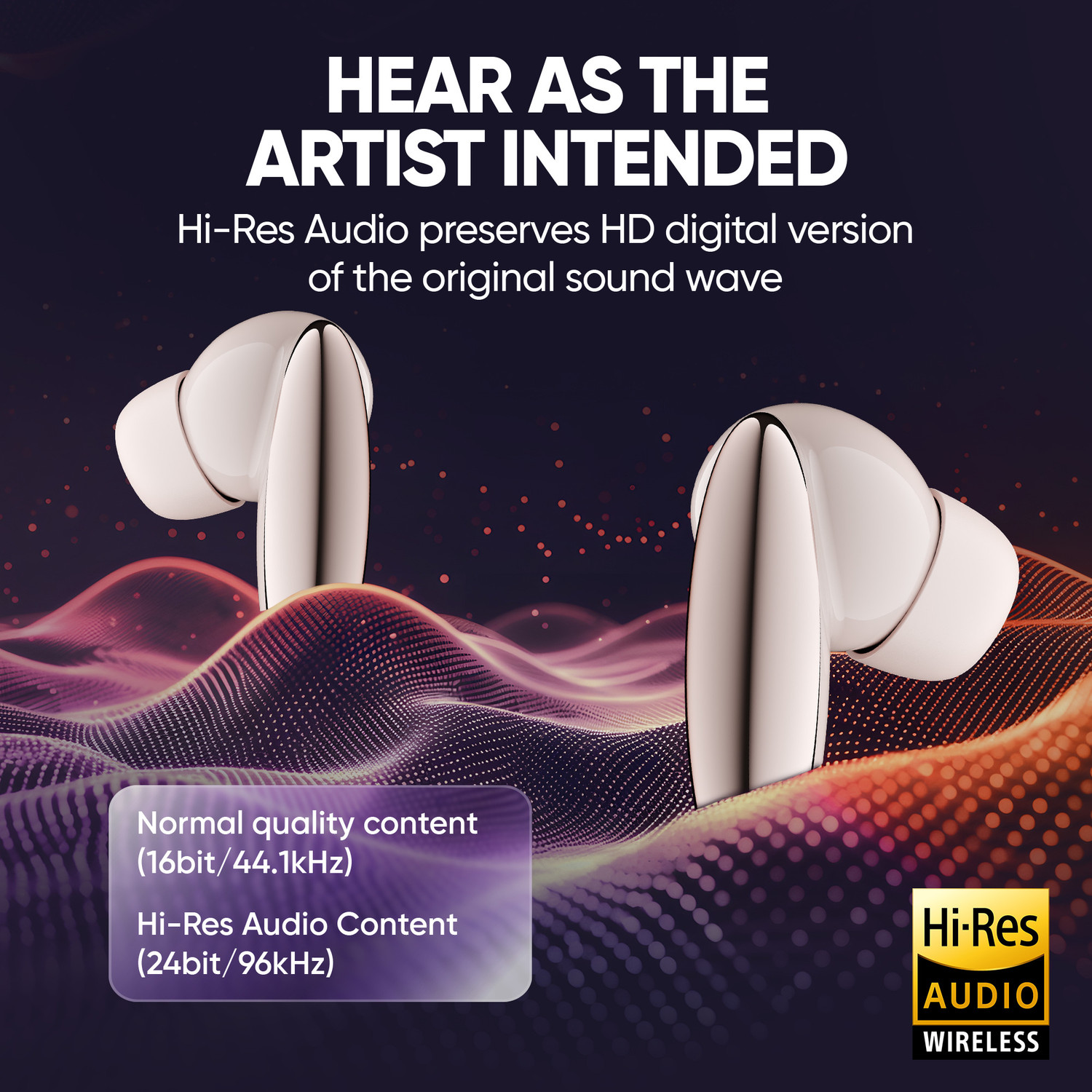 Image of Mivi SuperPods Hype TWS New Launch, 38dB ANC, Hi-Res Audio, LDAC, 60H, BT v5.4 Bluetooth