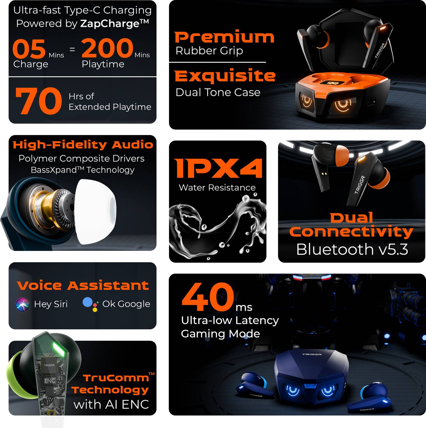 TRIGGR Kraken X1 Plus Dual Pairing Earbuds - Image 2