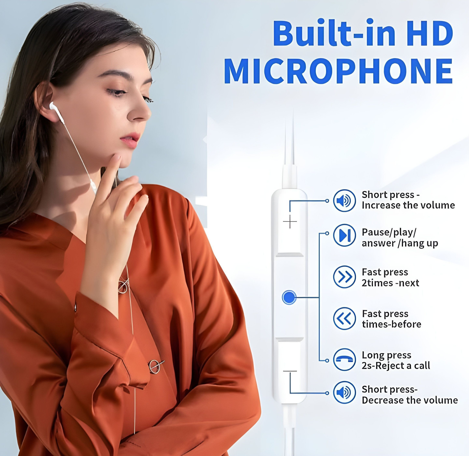 Image of BITWEAVE Type C Handsfree with Mic for Nothing Phone 2A /Nothing Phone 2 /Phone 1[23] Wired