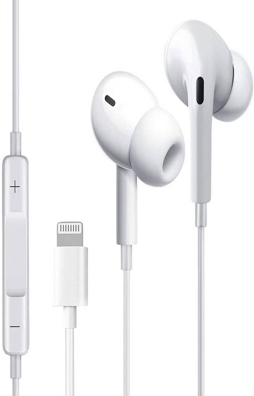 Muvit Premium Wired Earphones With Mic Wired Headset (White, In t