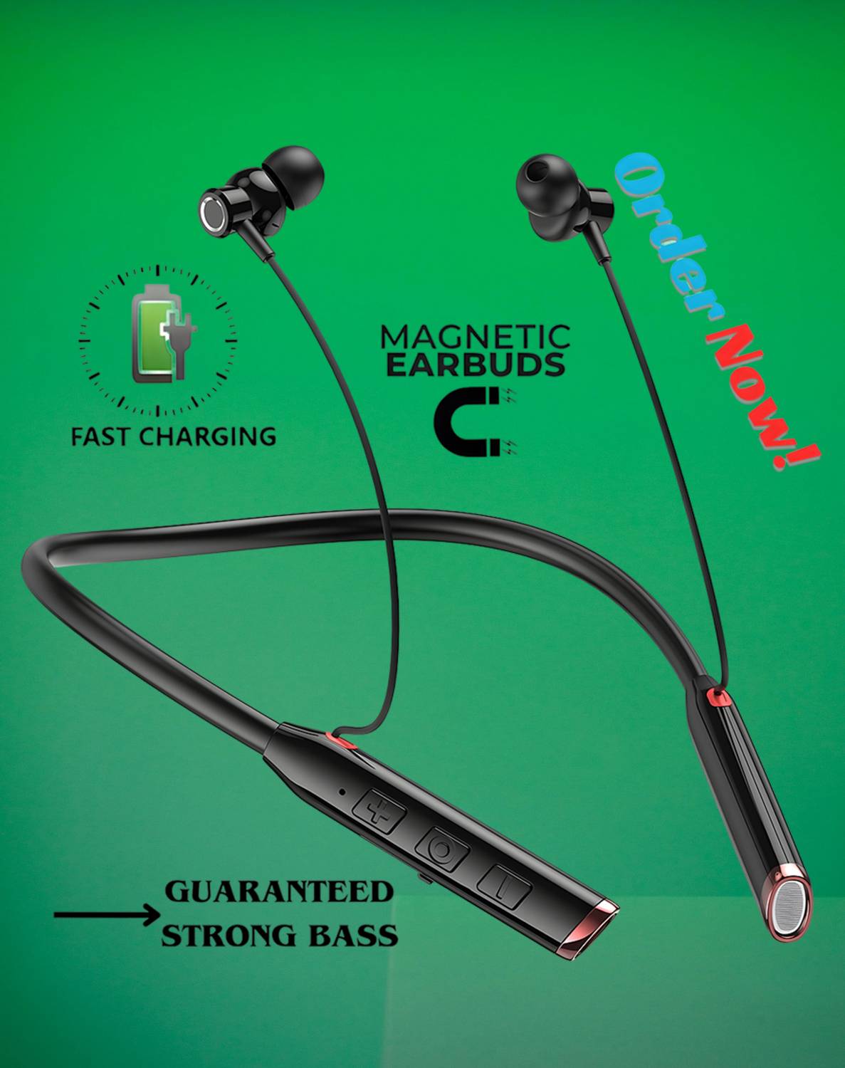 GEMFLY Vibration Alert, 48 Hours Playtime, ENC, HD Sound Quality & Stereo Bass F50 Bluetooth