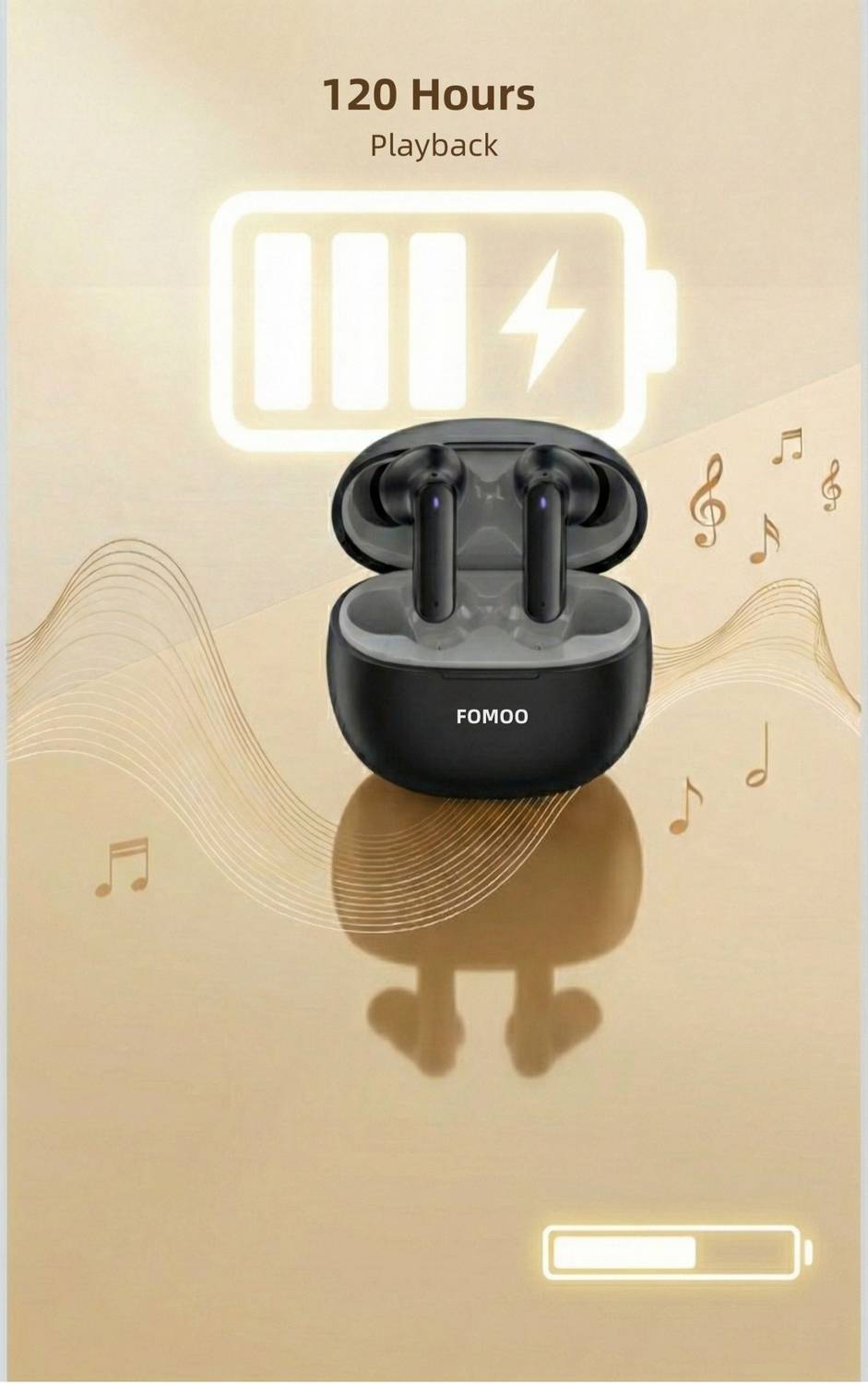 FOMOO Airdoze 102 Bluetooth Black - Image 3