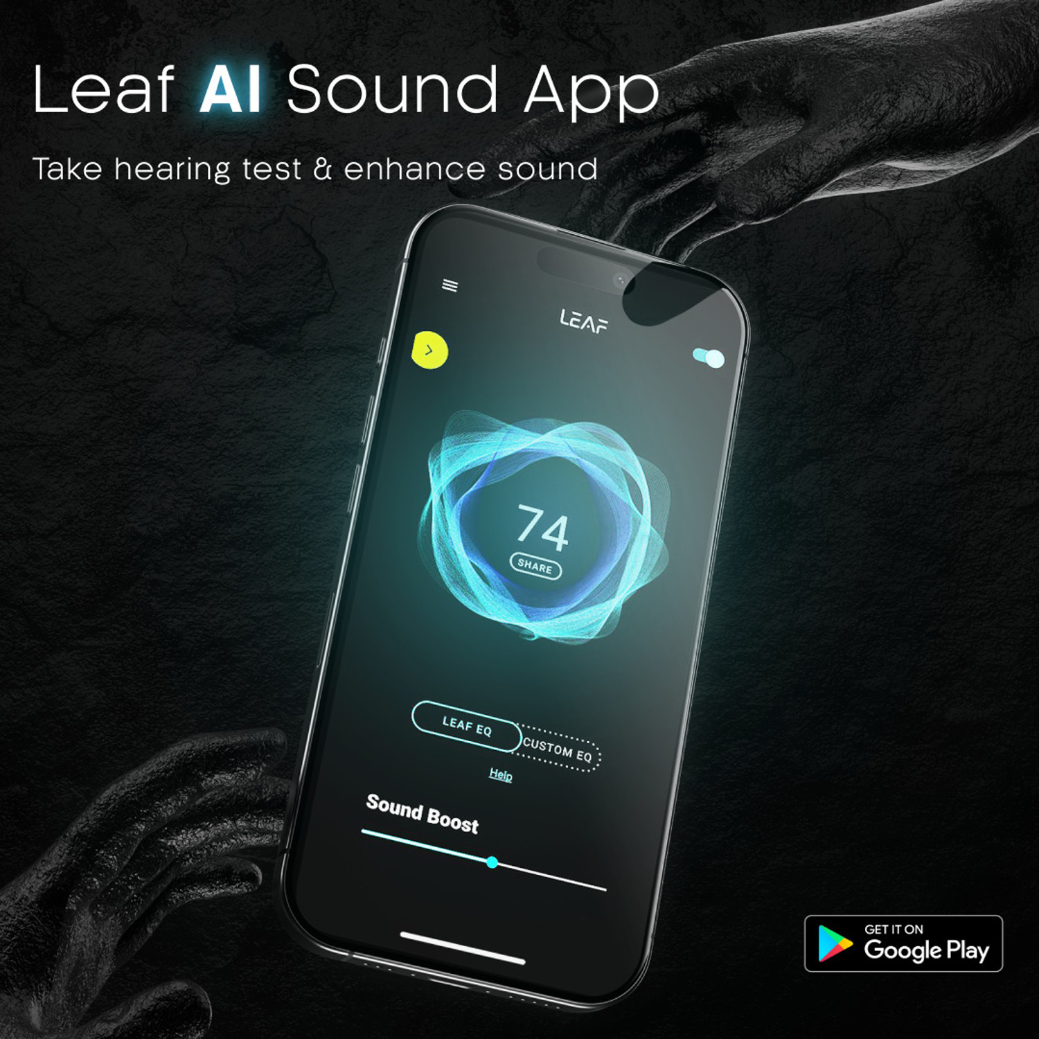 Image of Leaf Bass Wireless Over-Ear Headphones with Mic 30 Hours Battery 38mm Drivers BT v5.3 Bluetooth