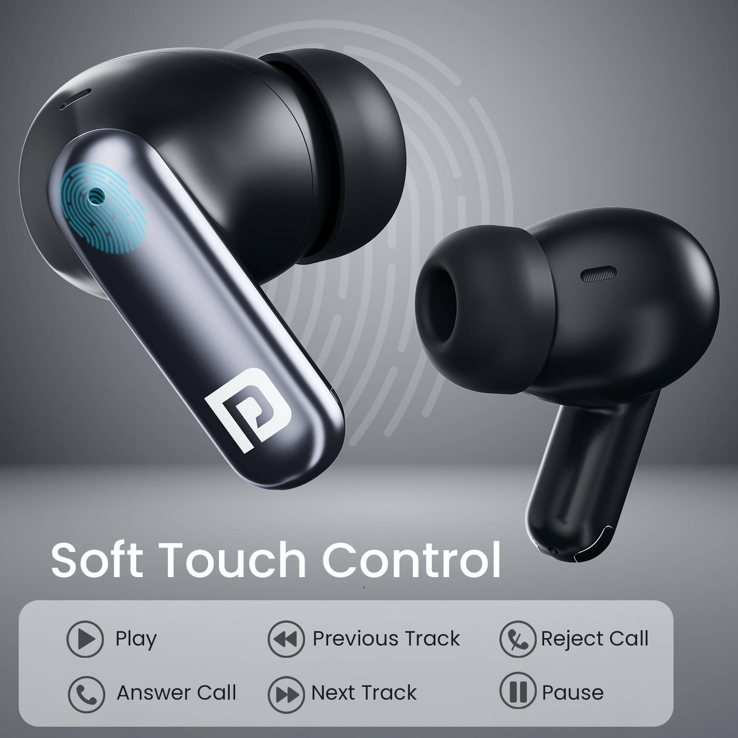 Portronics Twins One + TWS Earbuds - Image 2