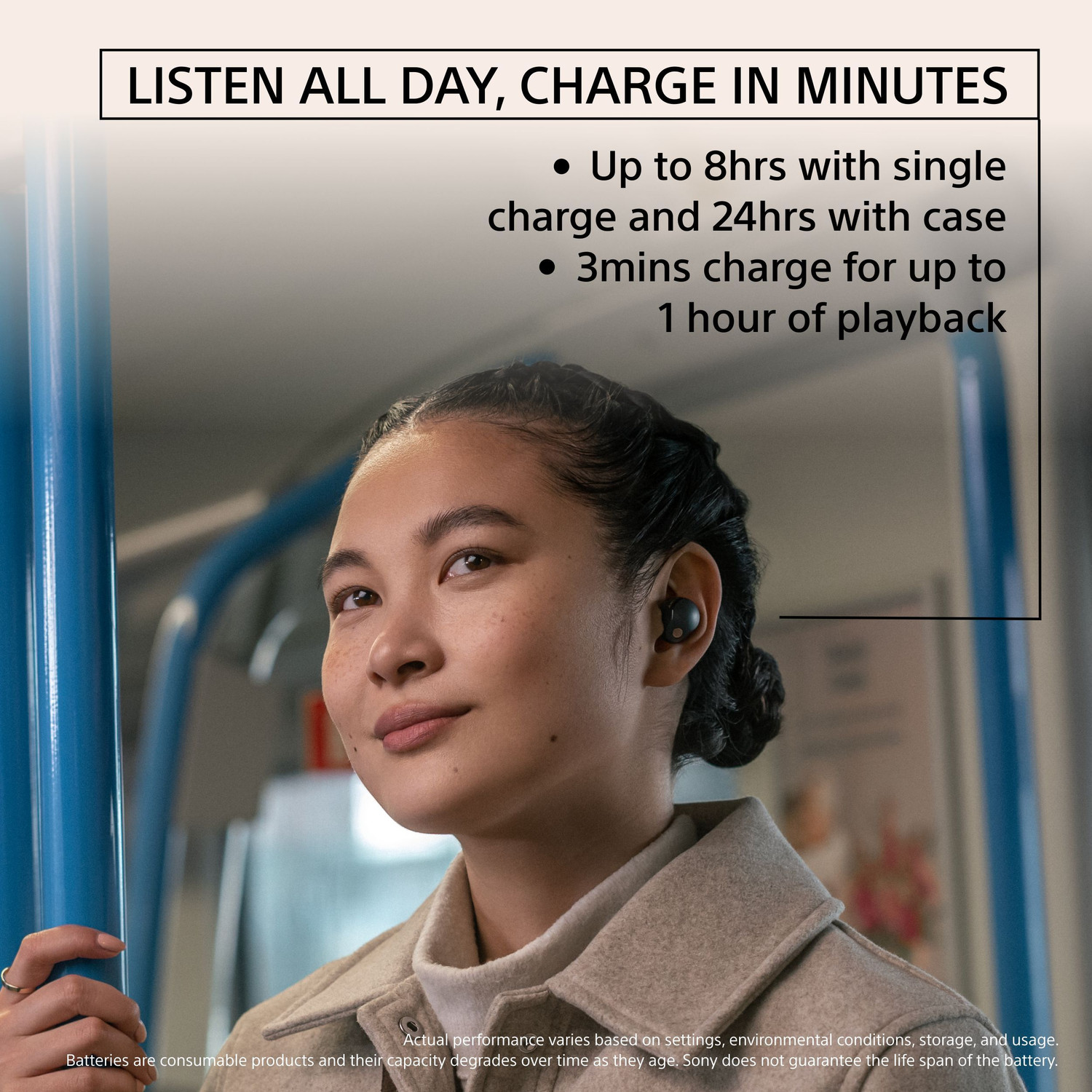 Image of SONY WF-1000XM5 Noise Cancellation Earbuds with High-Res Audio TWS Bluetooth