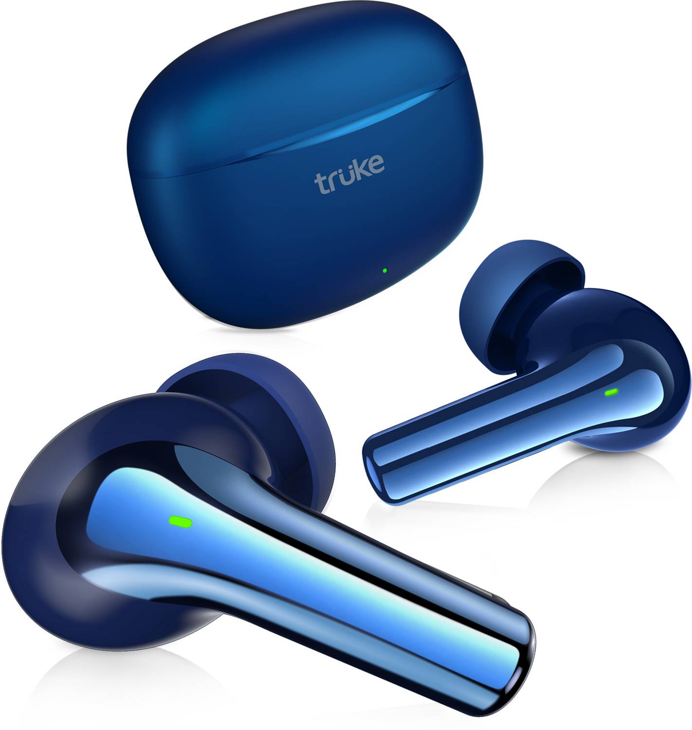 truke Buds Q1+ with 80H Playtime, Quad Mic Adv.ENC, 12mm Drivers, Gaming Mode (45ms) Bluetooth