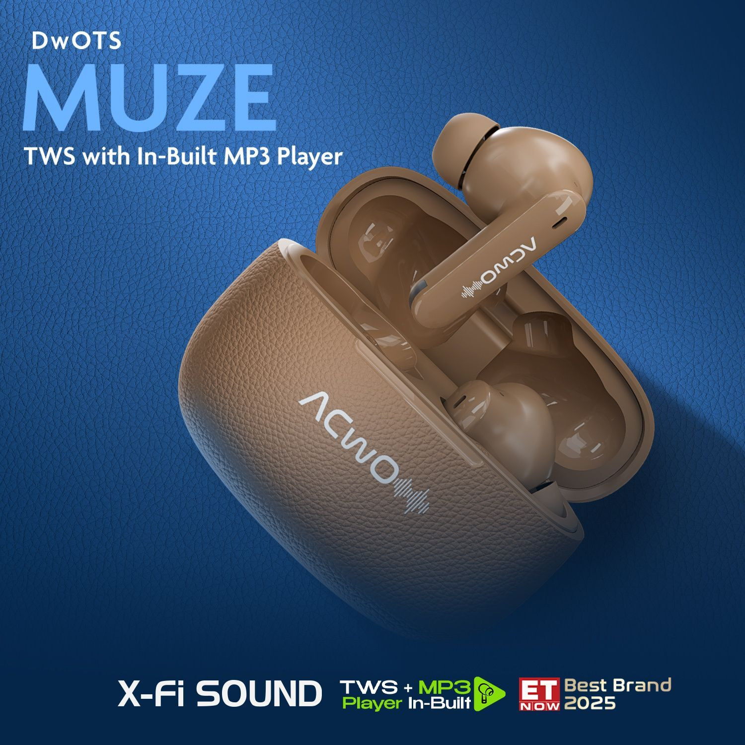 Image of ACwO DwOTS Muze: In-Built MP3 Player, TF Card, Recording, Live Listening, 45H Plytm Bluetooth