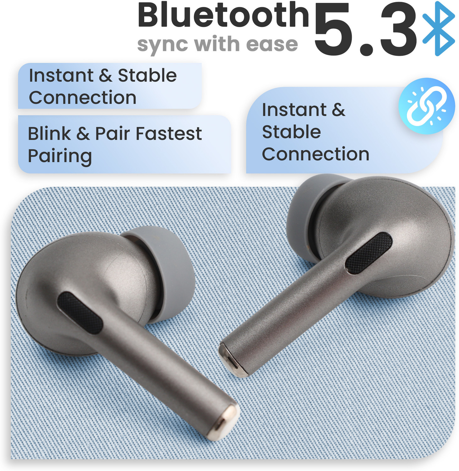Image of MAGICZONE Master Earbuds, 4 Mic ENC, Hd Sound Quality With 48Hrs Battery Backup Bluetooth