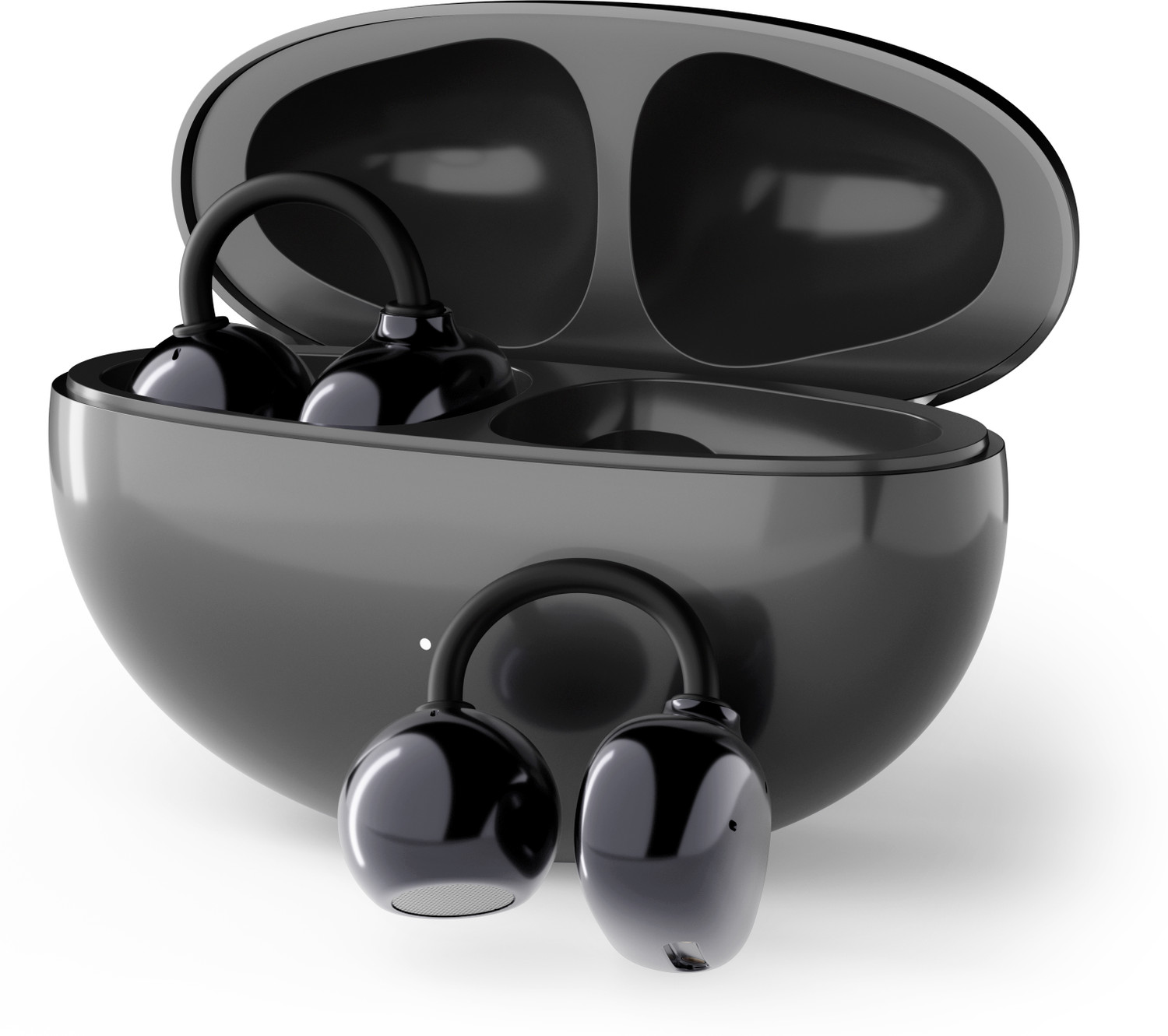 Image of PTron Bassbuds Verse Earclips w / 50Hrs Playtime, HD Mic & AI-ENC, Custom EQ, BTv6.0 Bluetooth