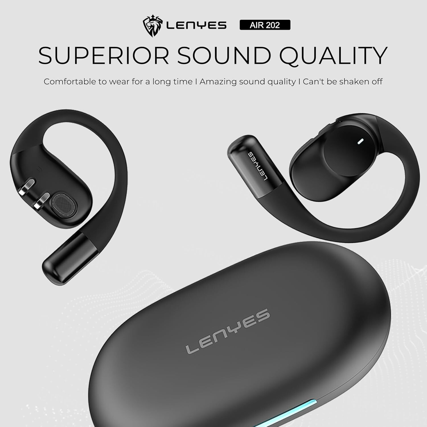 Image of LENYES AIR202-Black Bluetooth