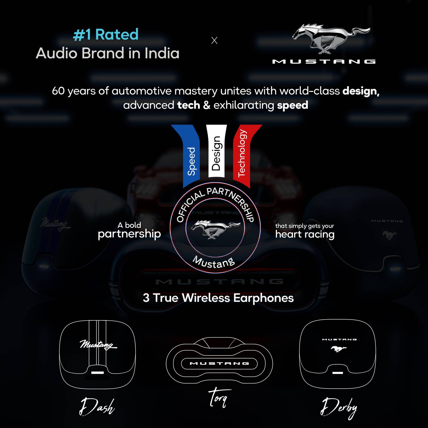 GOBOULT Mustang Torq 60Hrs Bluetooth Headset - Image 2