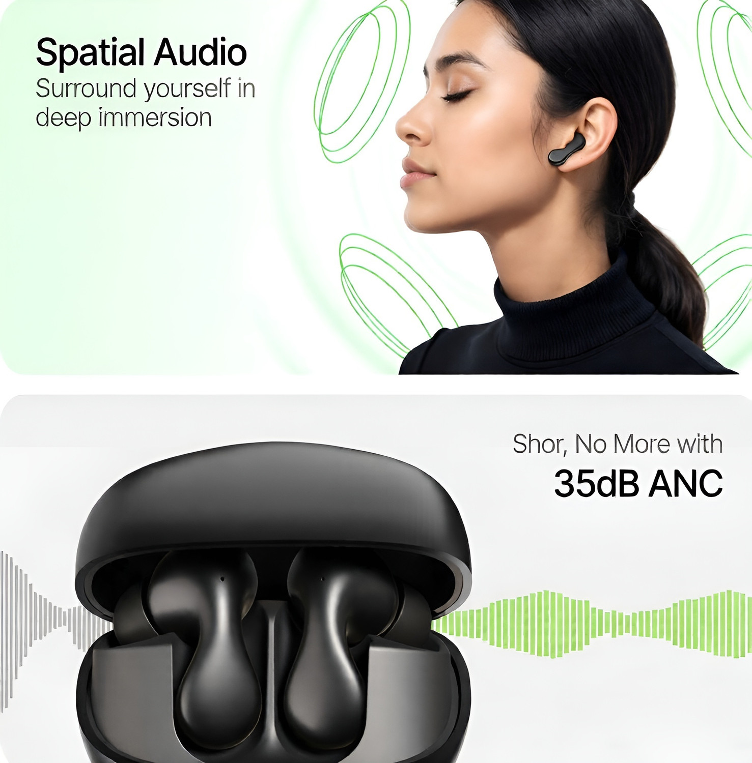 Image of RAAGZO Superpods in The Ear Upto 48Hours Playtime,with AI ENC for calls & Deep Bass-1 Bluetooth Gaming