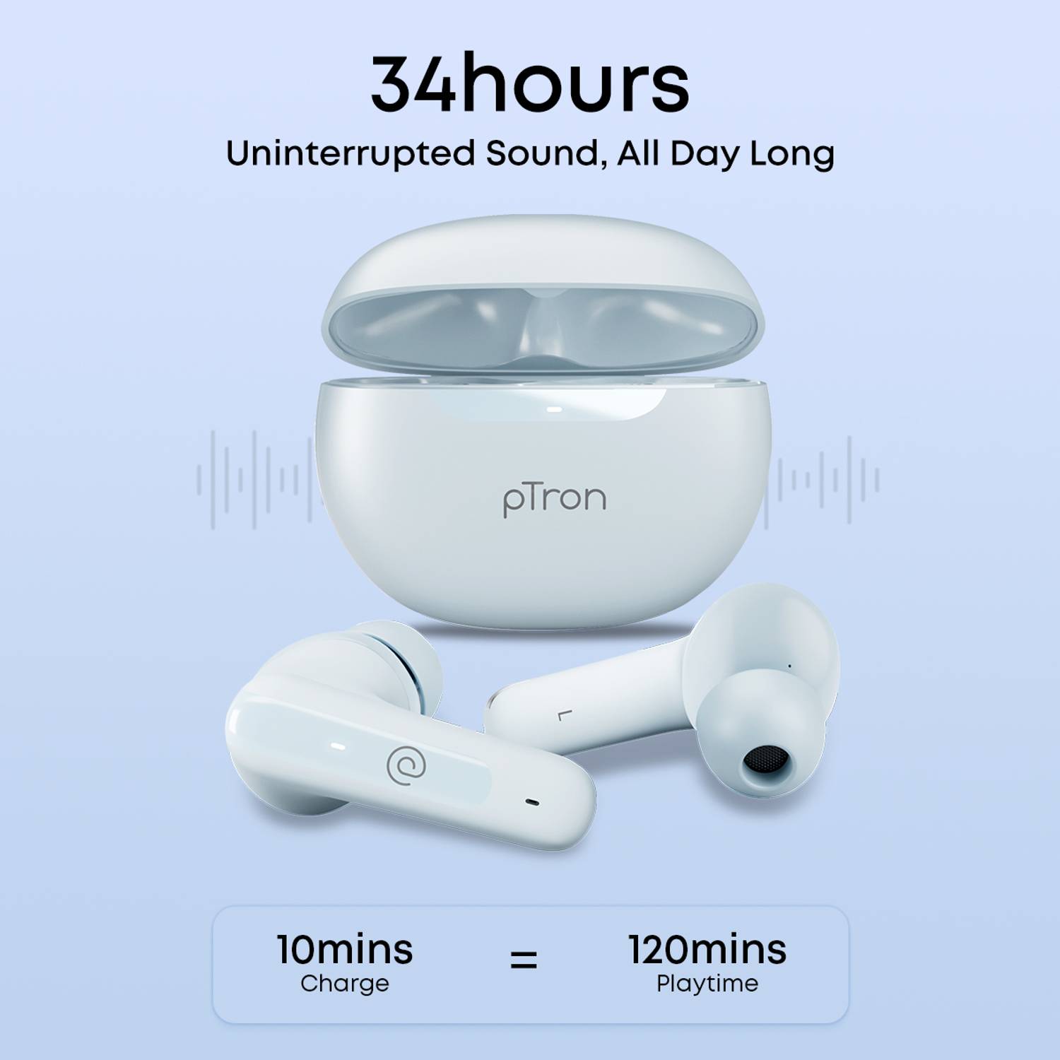 PTron Bassbuds Vibe Bluetooth Headset - Image 3